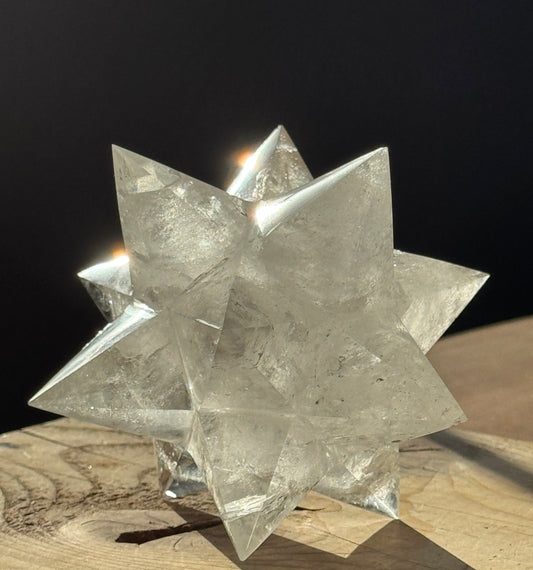 Clear Quartz Merkaba – Sacred Geometry in Light
