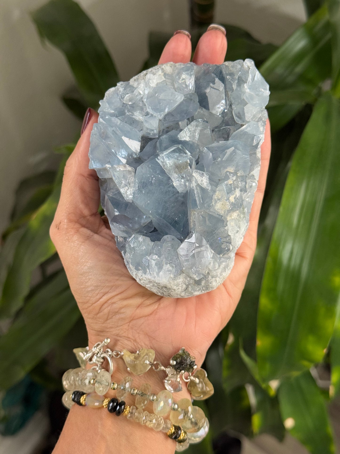 Celestite Cluster – Peace & Angelic Light