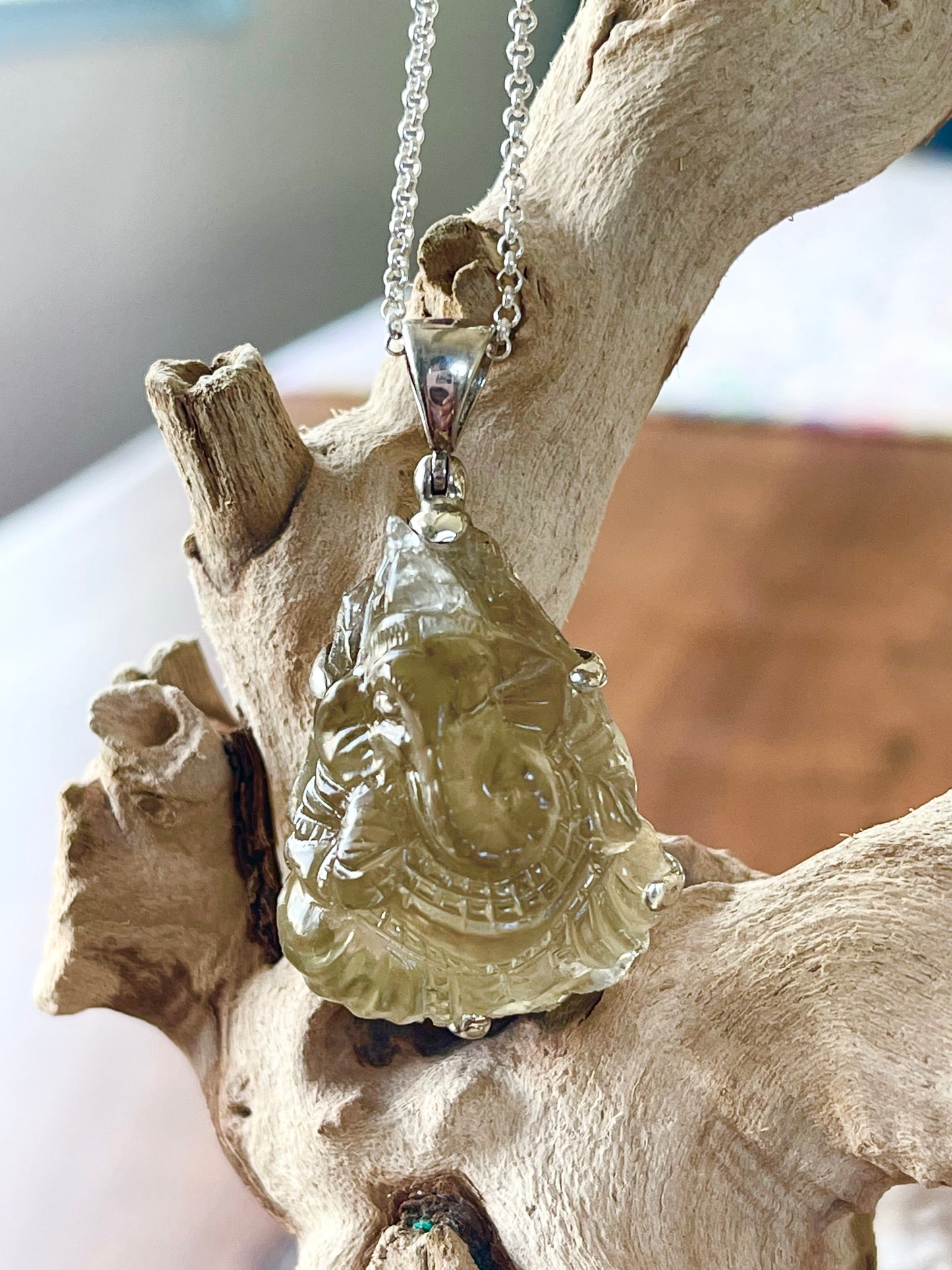 Natural Citrine Ganesha pendant