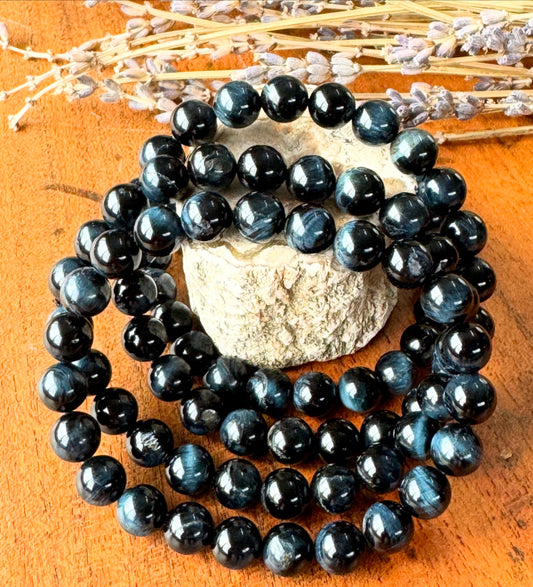 Blue Tiger’s Eye Bracelet(Hawk’s Eye)