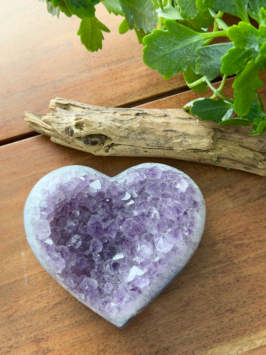 XL Amethyst Heart