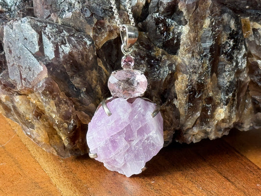 Kunzite Heart Pendant