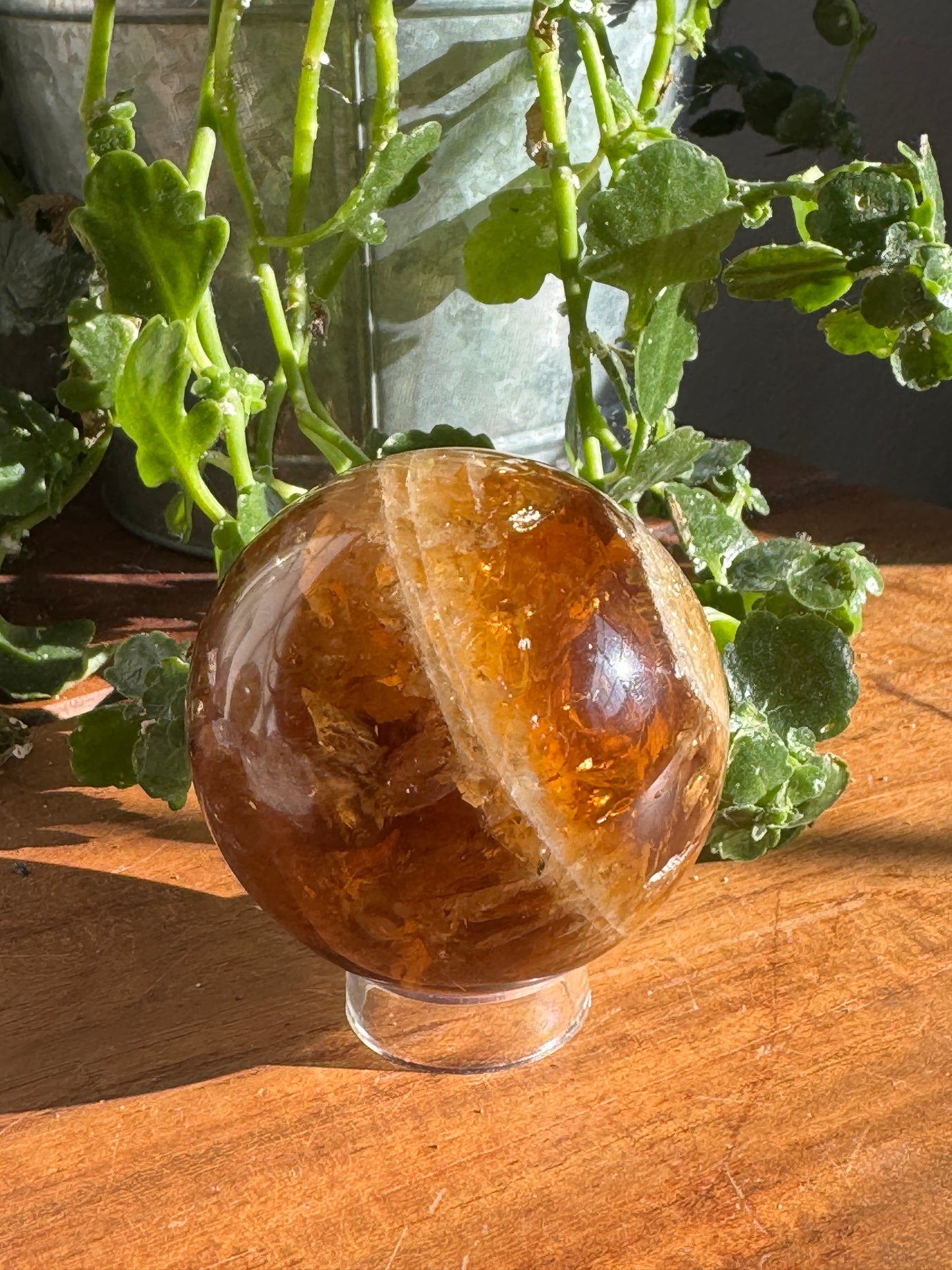 Natural Citrine Sphere – Brazil
