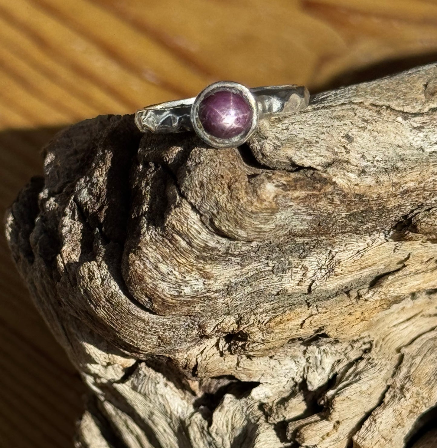 Natural Star Ruby Ring