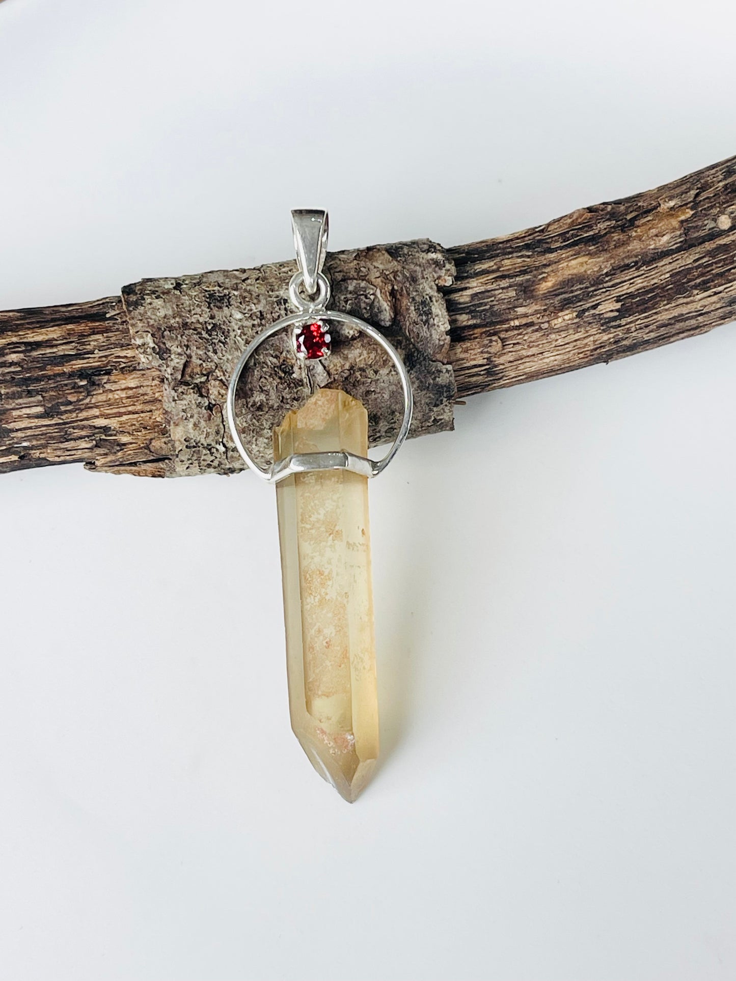 Raw Natural Citrine pendant