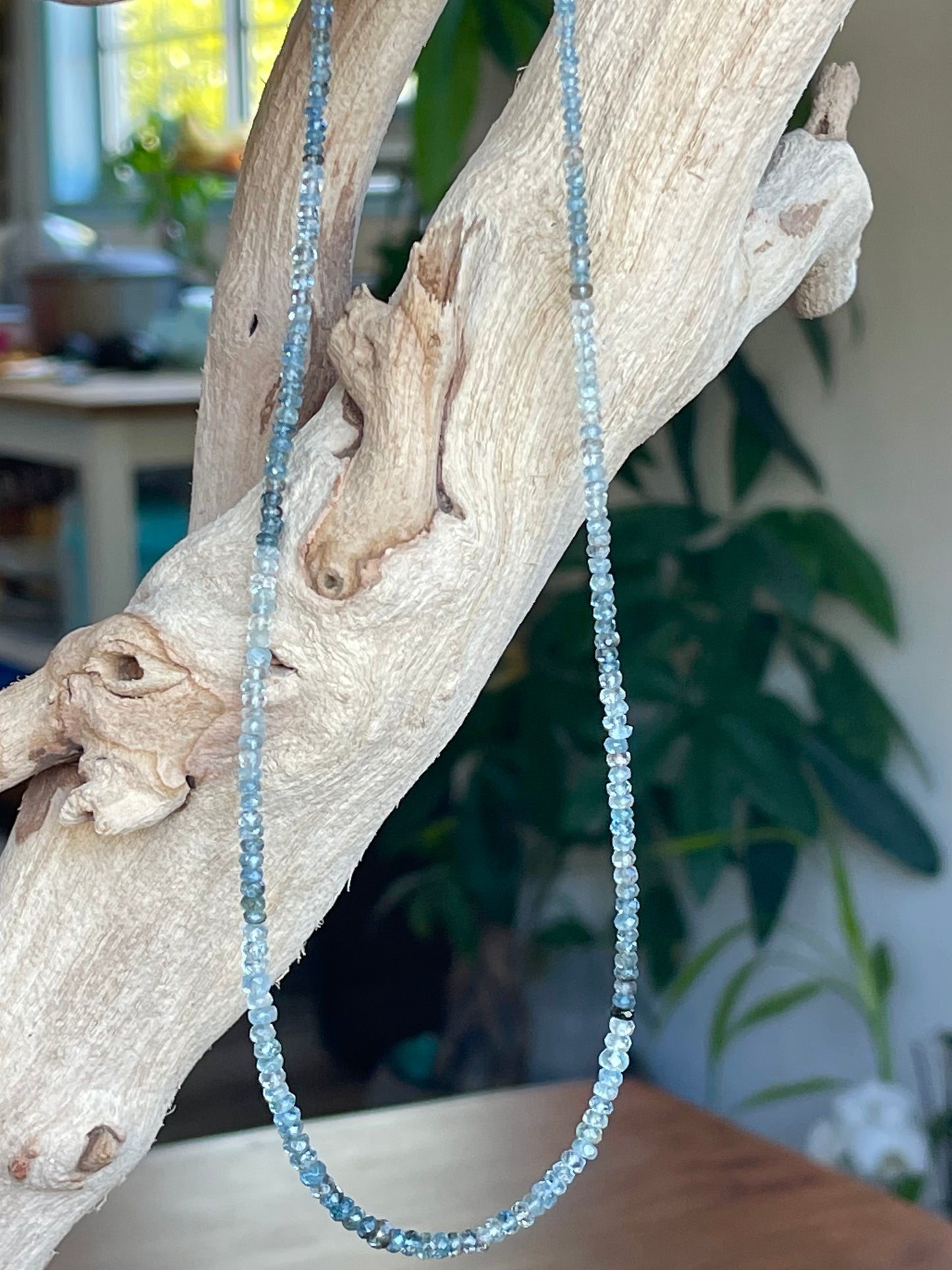 Aquamarine Beads Necklace