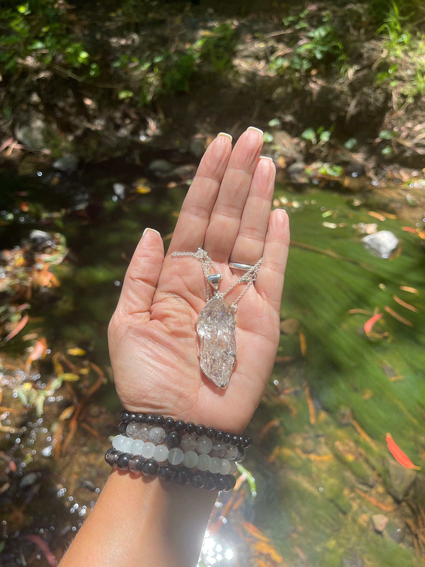 Rare Fluorescent Quartz pendant