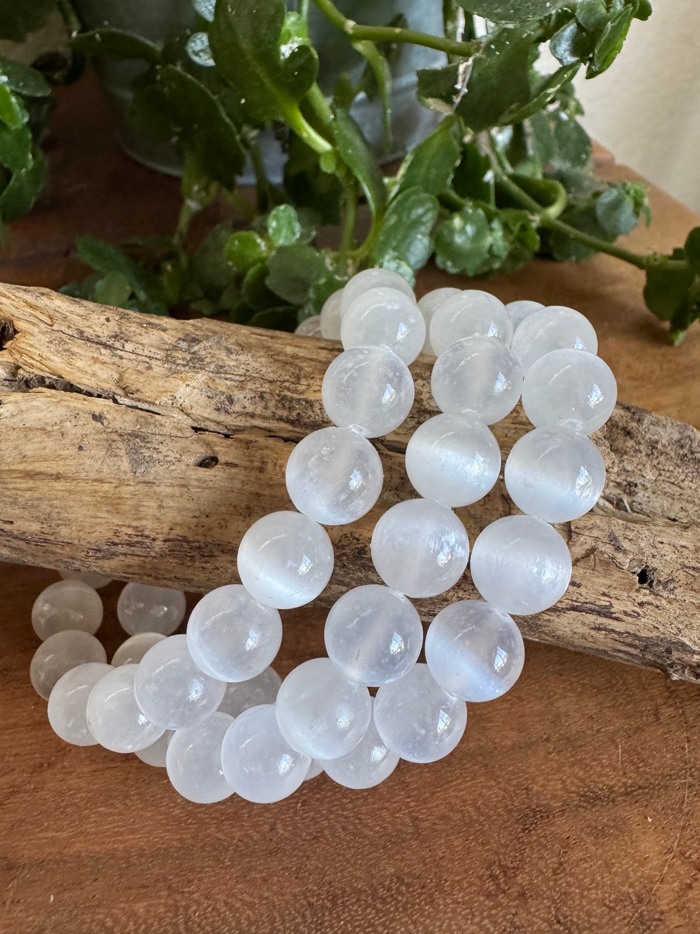 Selenite Bracelet — Divine Light & Energetic Purity