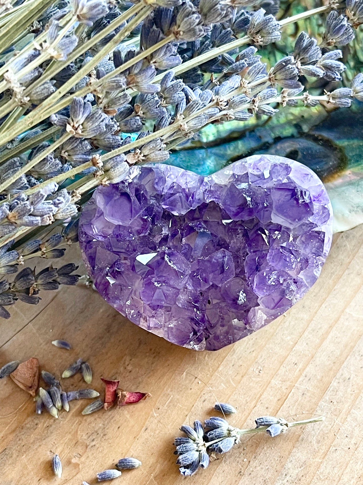 Amethyst hearts