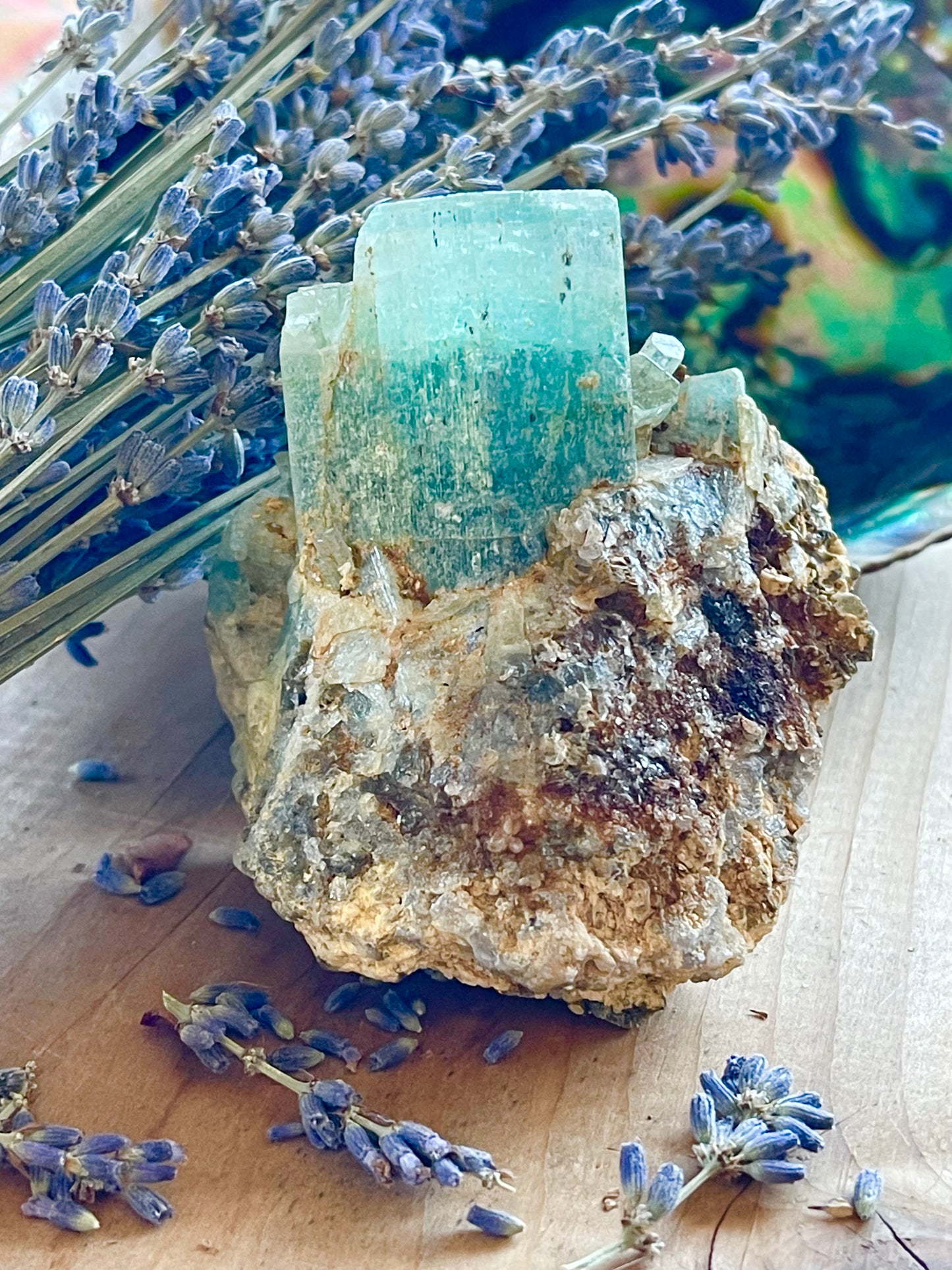 Raw Natural Aquamarine