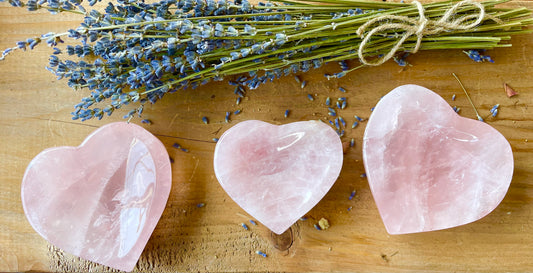 Rose Quartz Heart plate