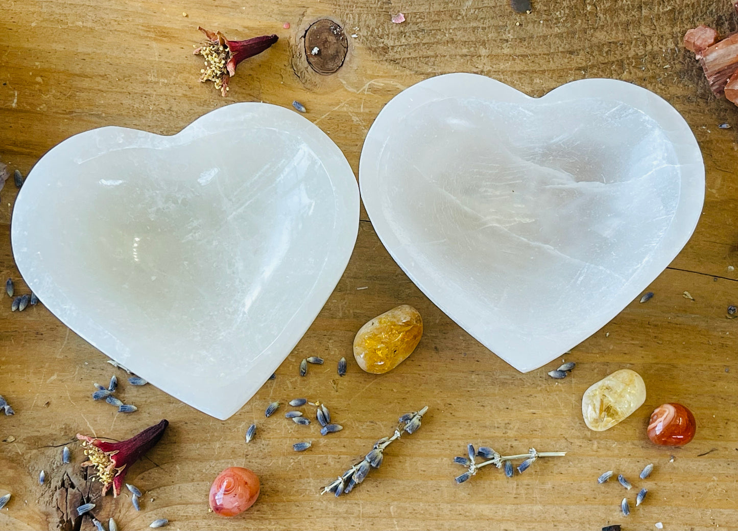 Selenite Heart Bowl