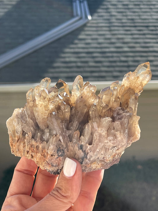 Natural Raw Kundalini Citrine Cluster