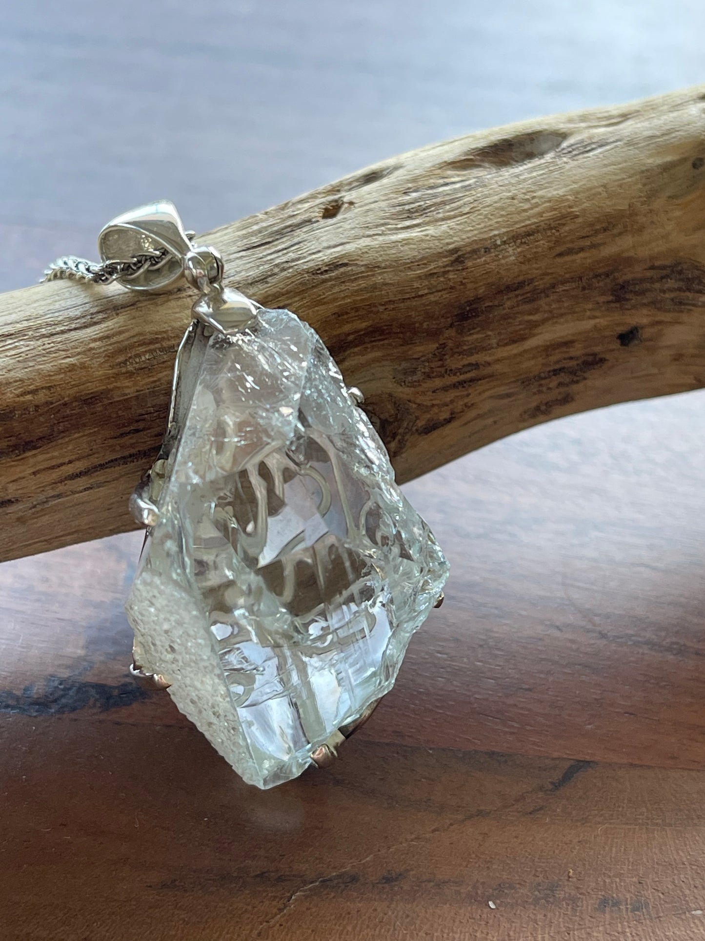 Aquamarine Crystal Pendant