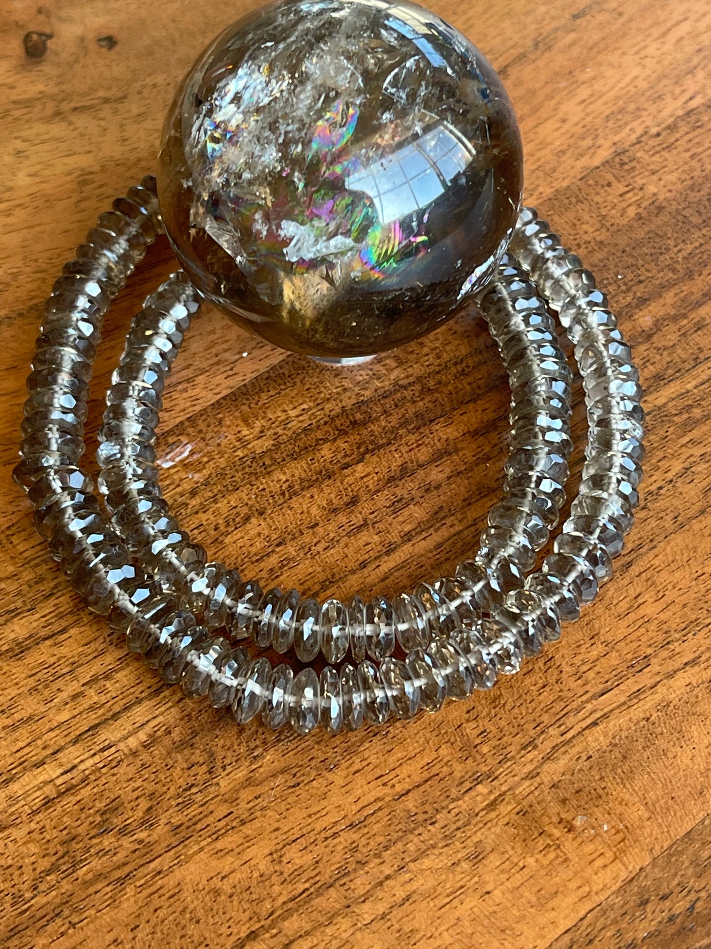 Smokey Quartz Beads Necklace