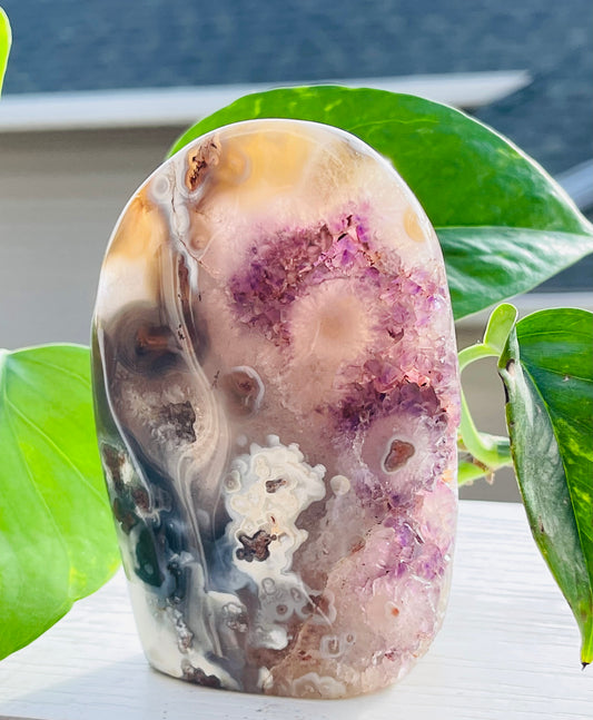 Free from Flower Agate & Amethyst