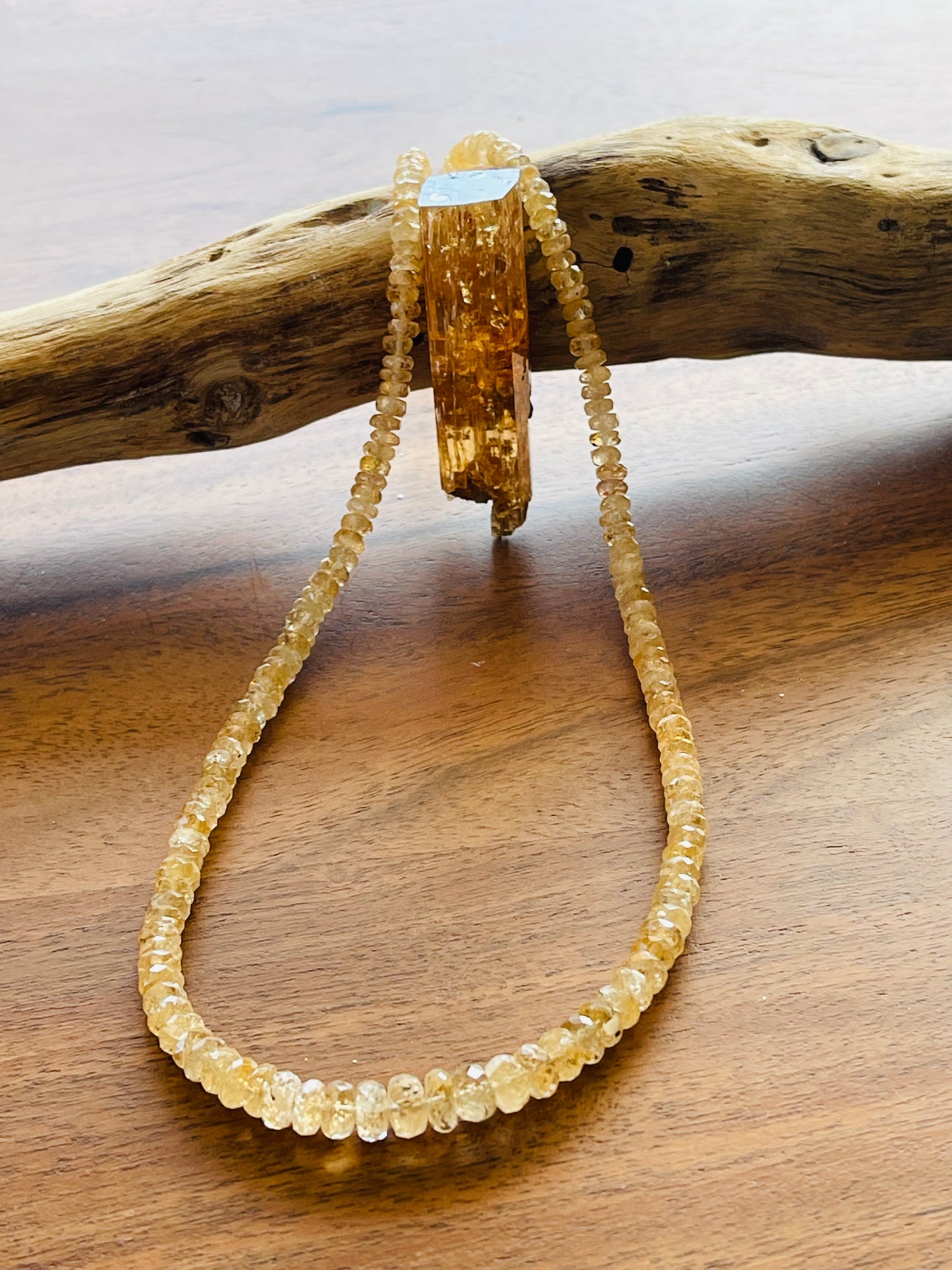 Imperial Topaz Beads Necklace