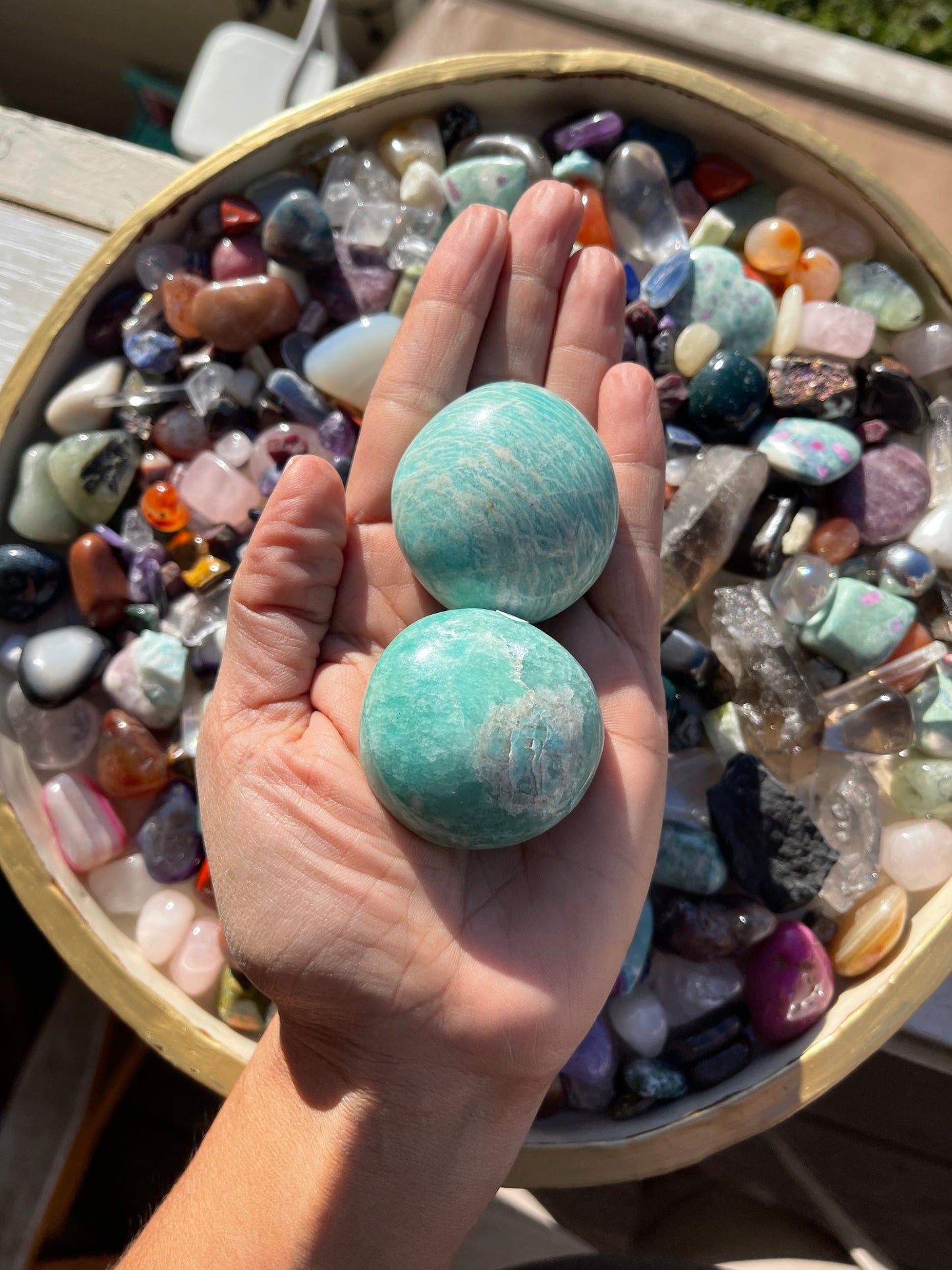 Amazonite pebble