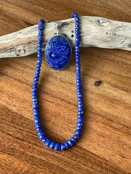 Lapis Lazuli Bead Necklace