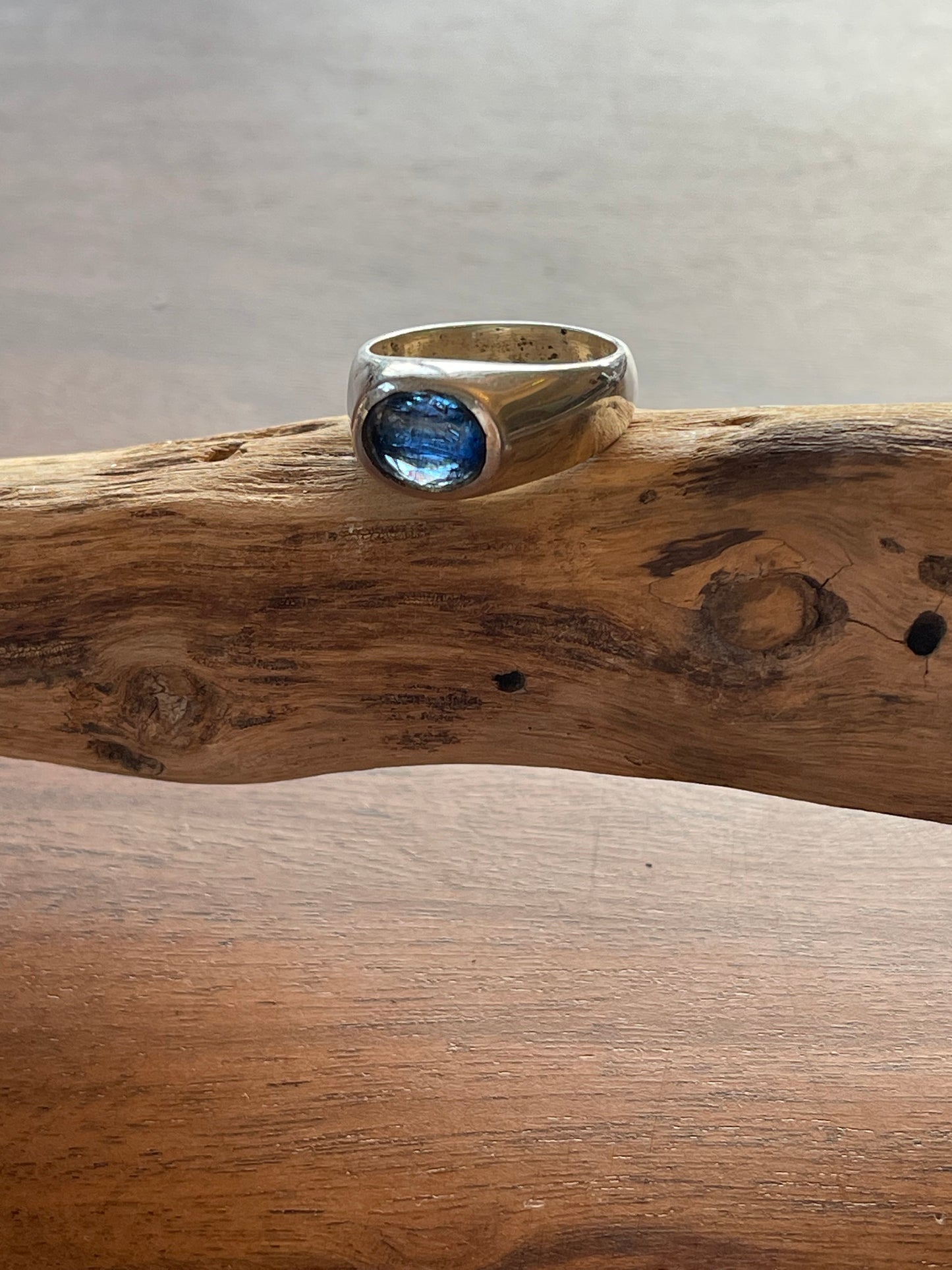 Blue kyanite Ring