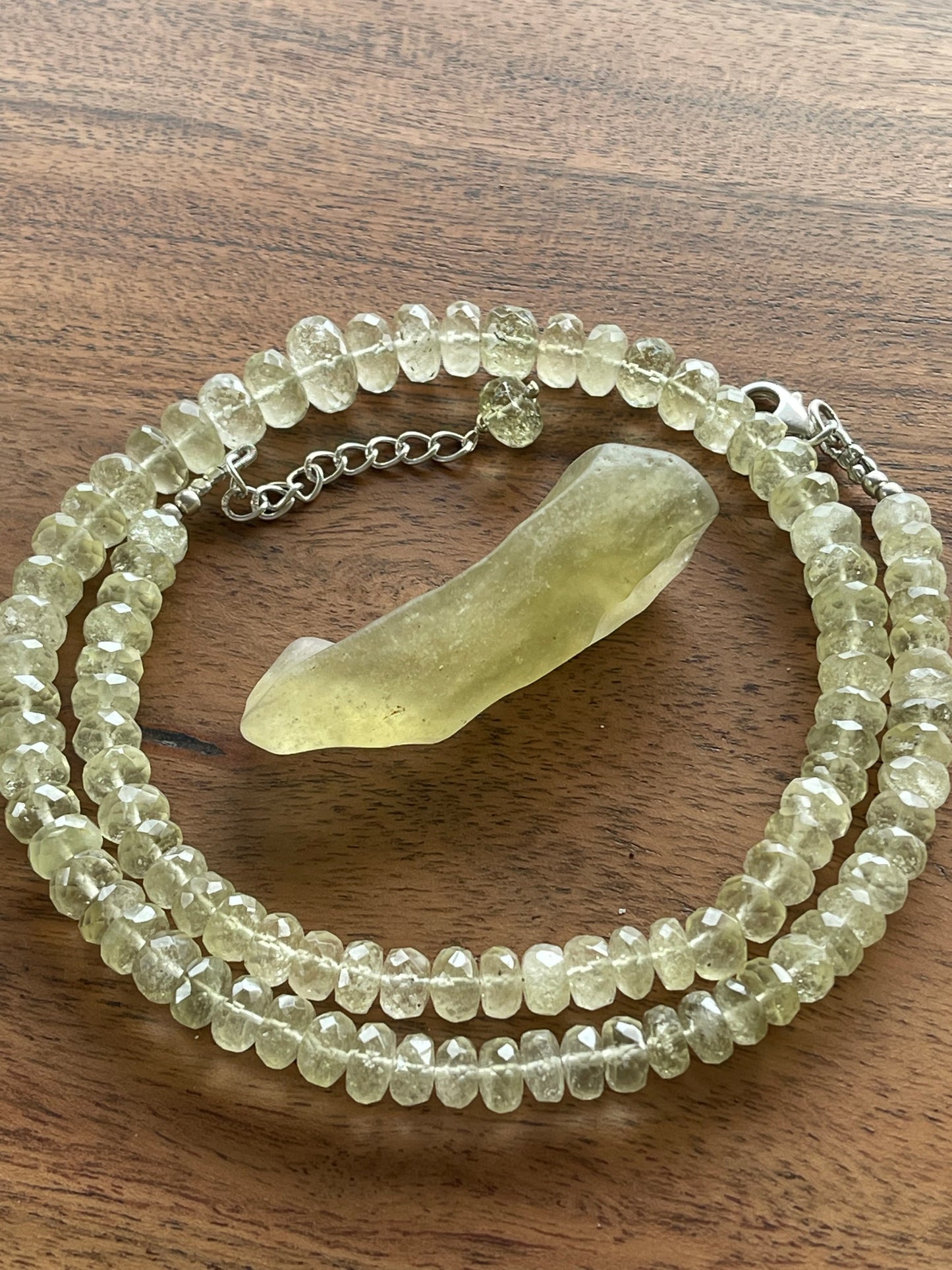 Libyan Desert Glass Tektite Beads Necklace