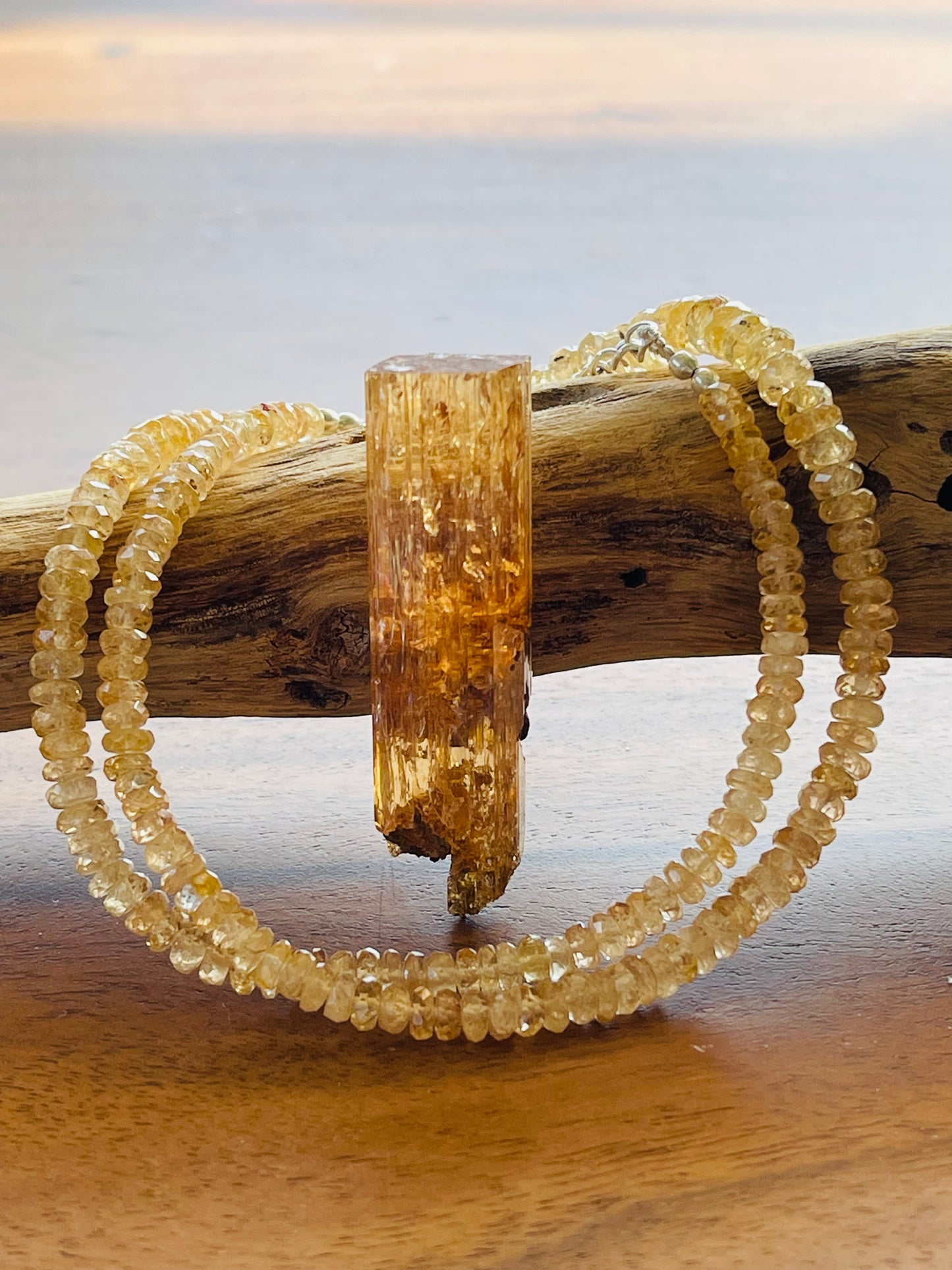 Imperial Topaz Beads Necklace