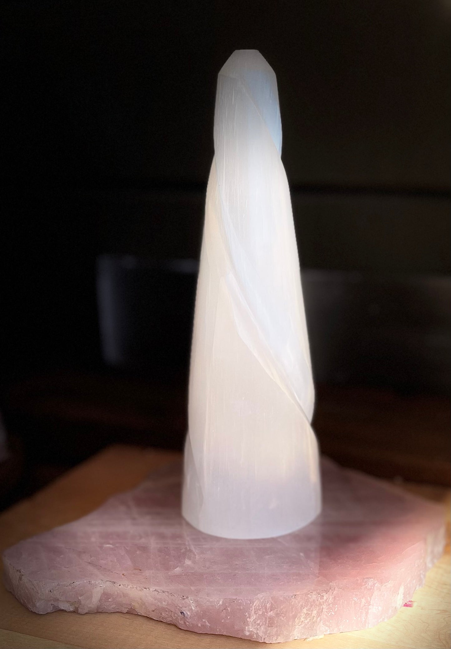 Selenite lamp