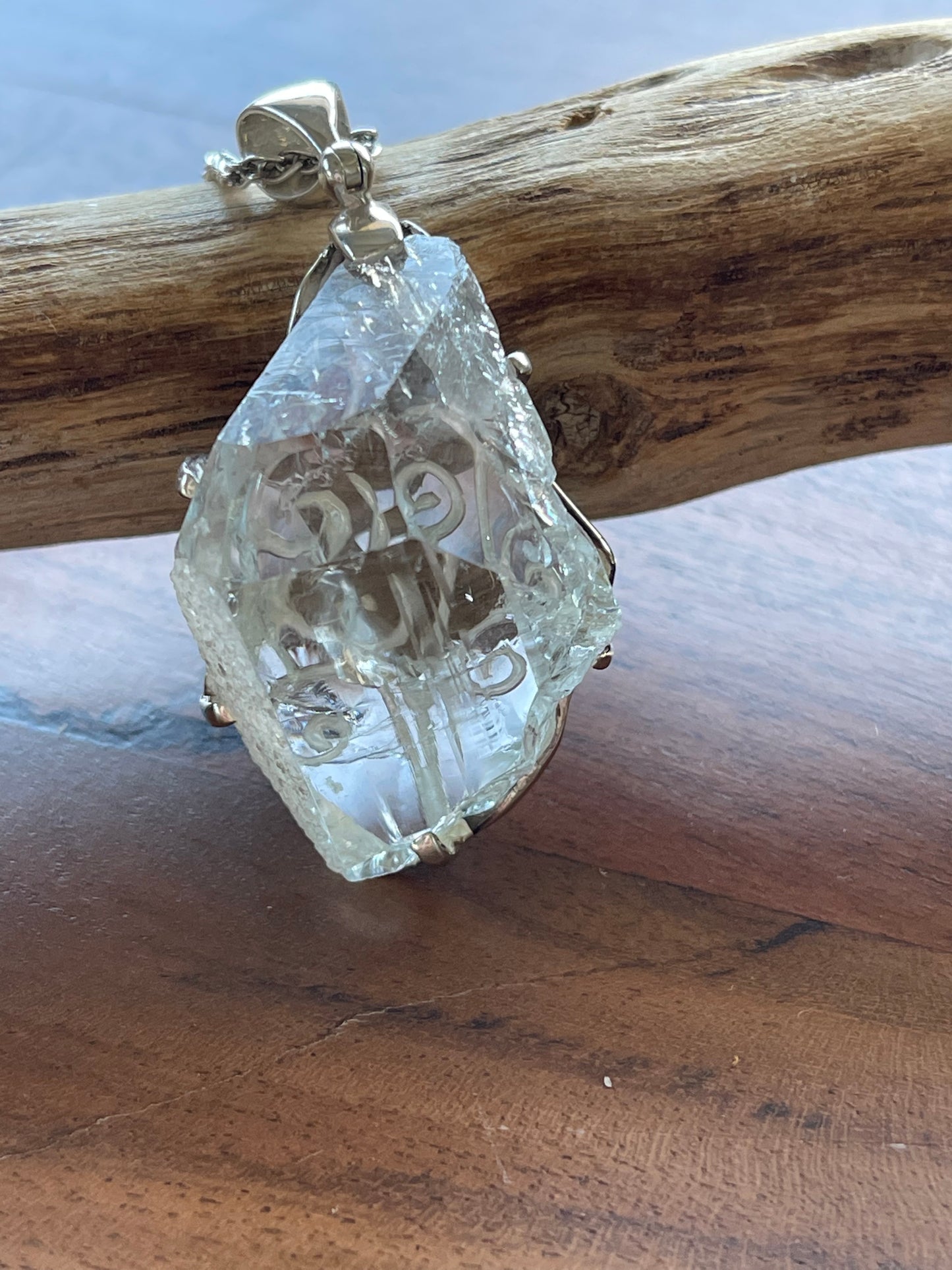 Aquamarine Crystal Pendant