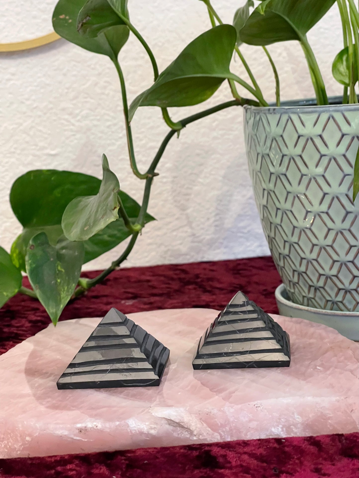 Shungite step pyramid