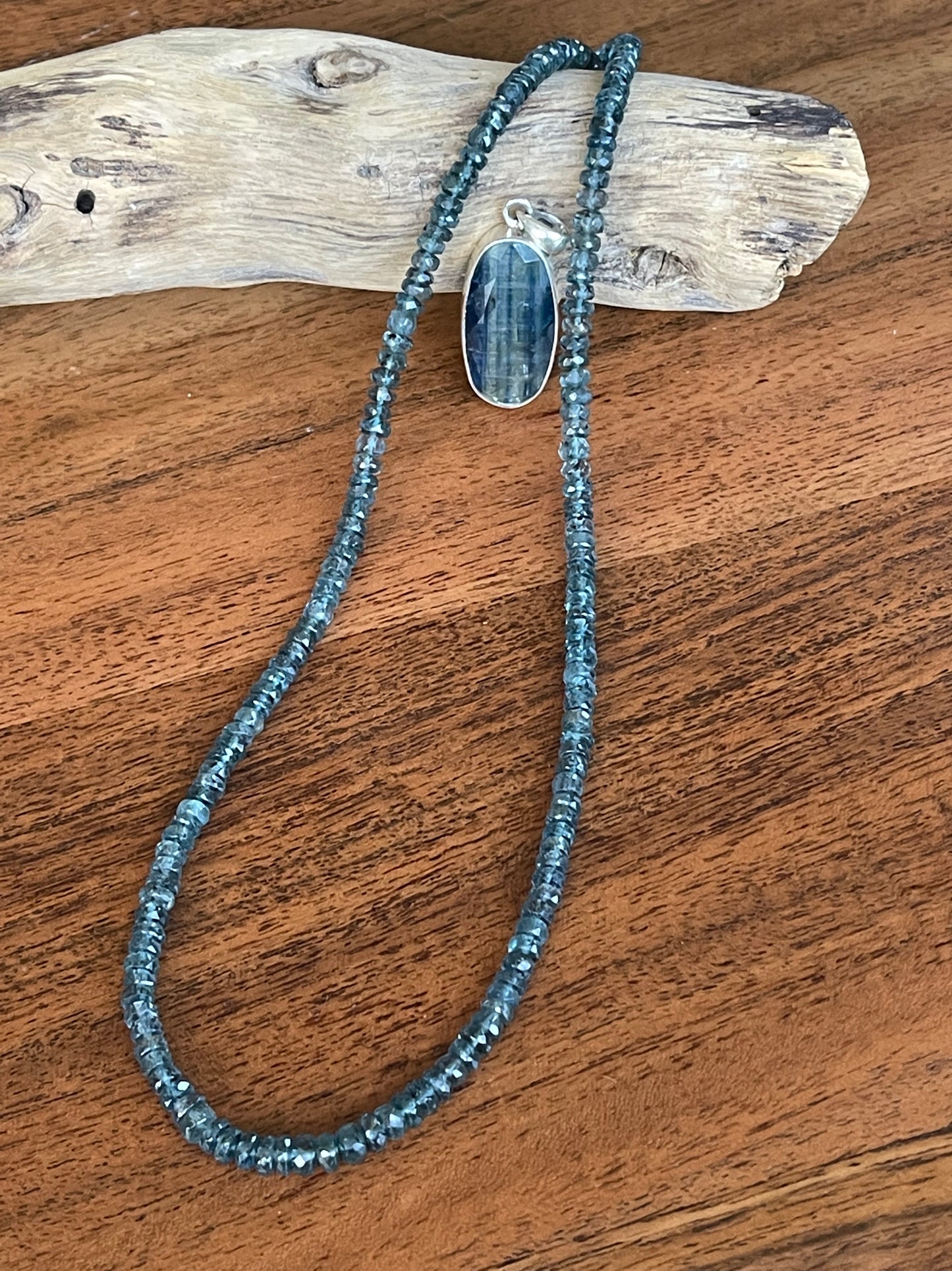 Kyanite Bead Necklace