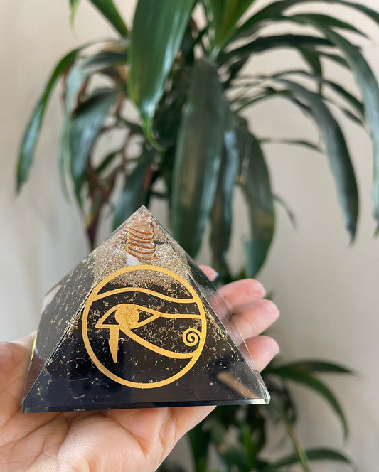 Black Tourmaline Orgone Horus Eye