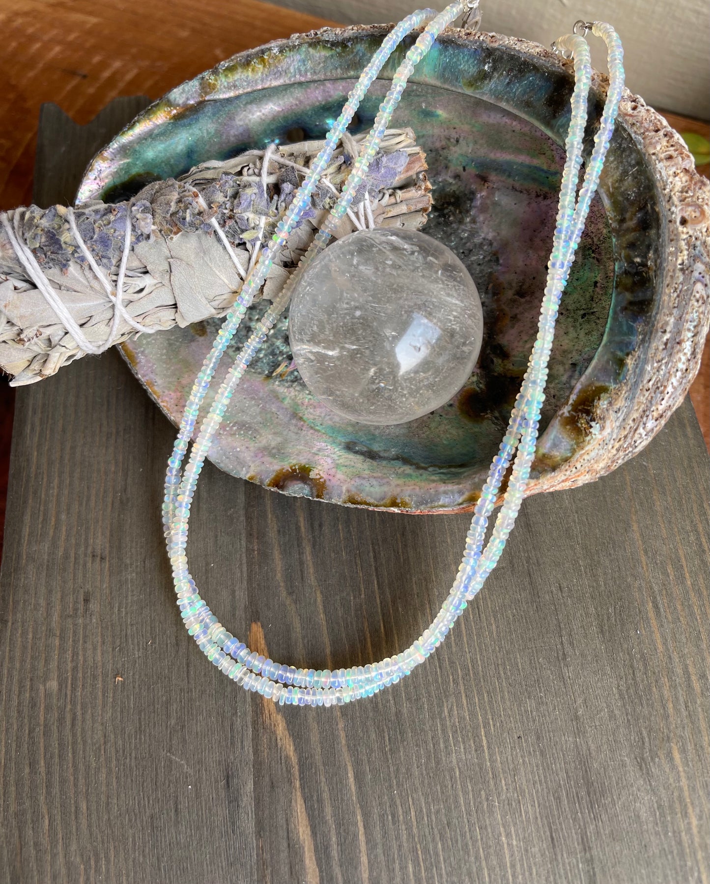 Opal Bead Necklace