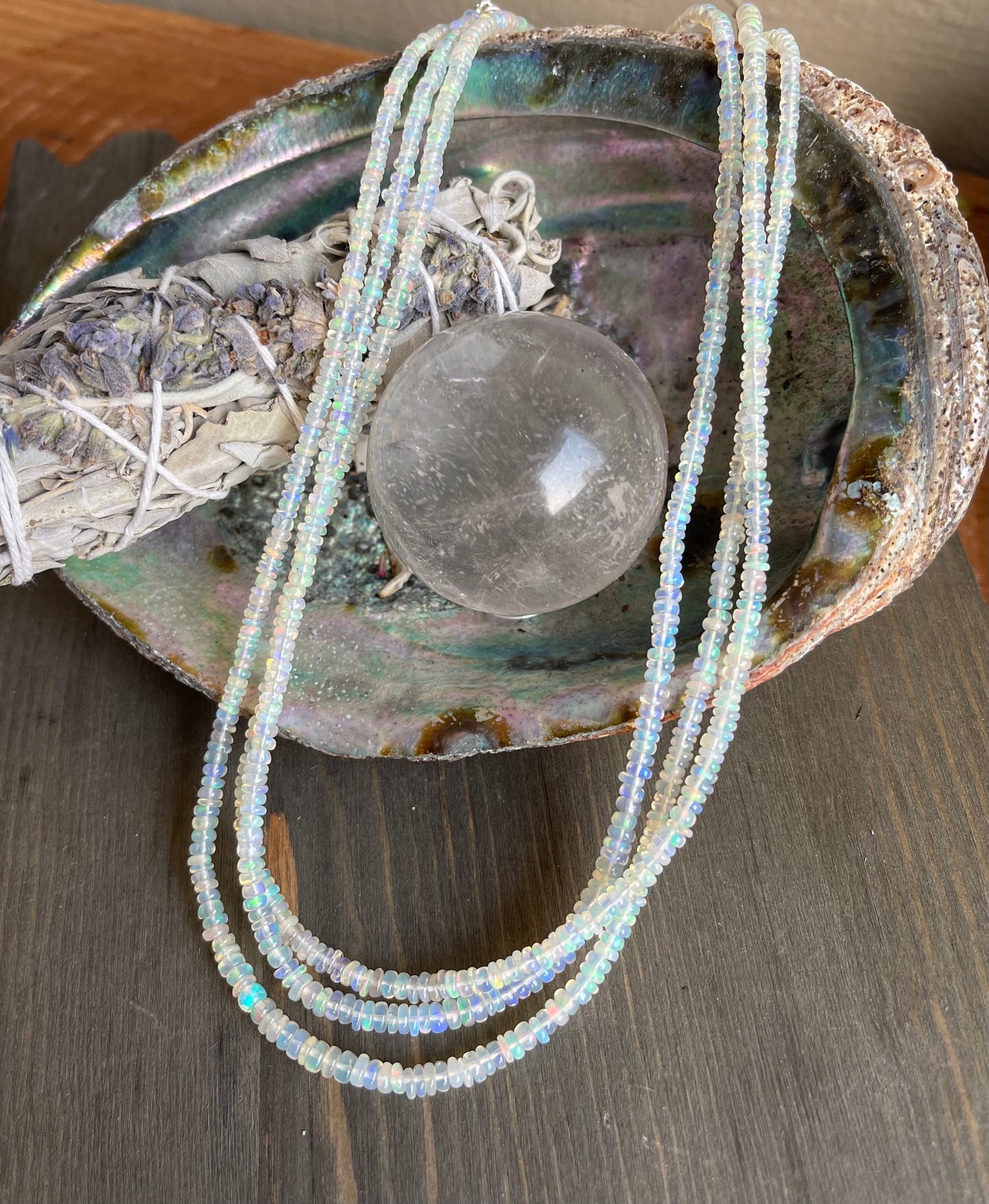 Opal Bead Necklace