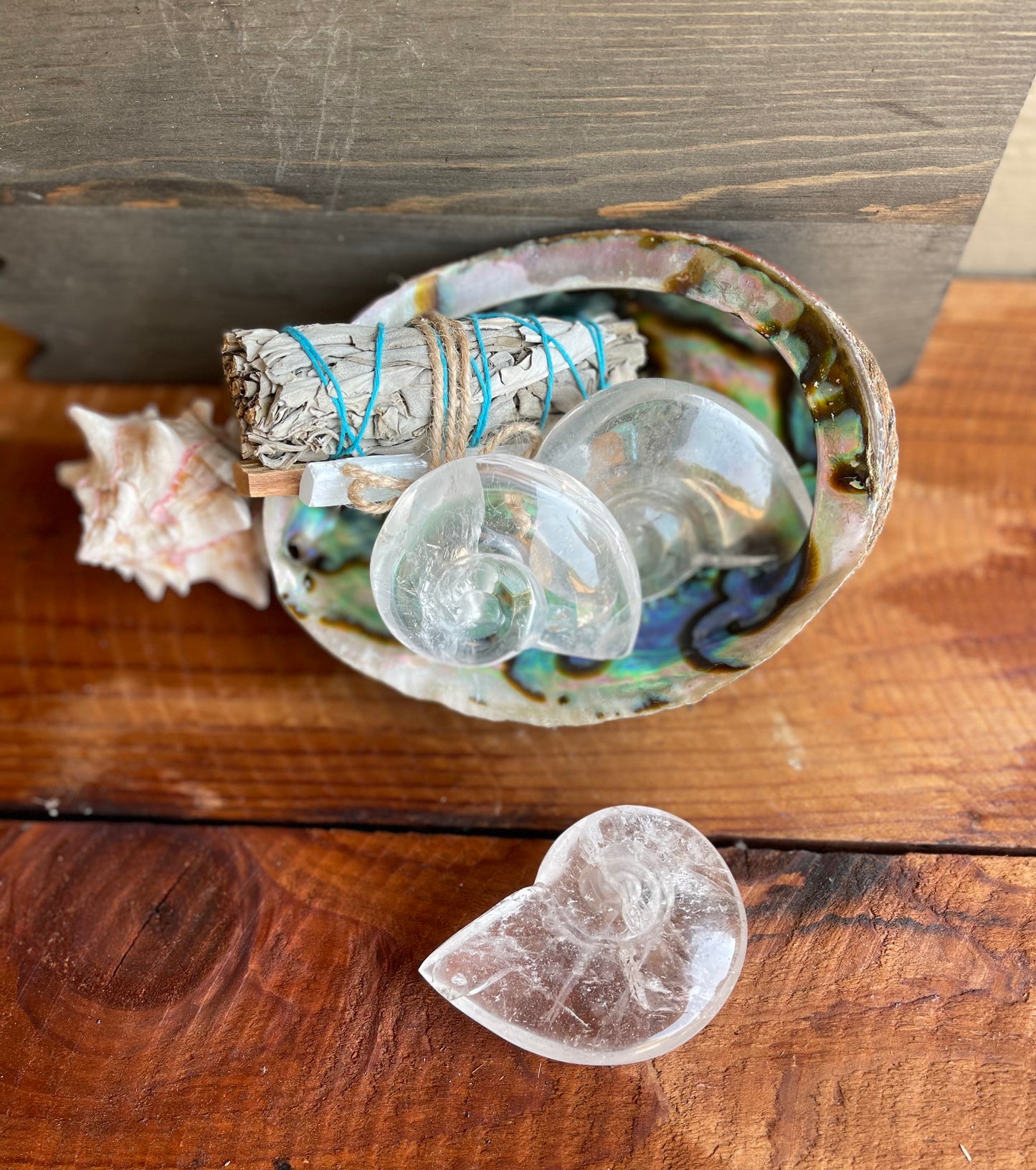 Ocean Energy - Clear Quartz Shell