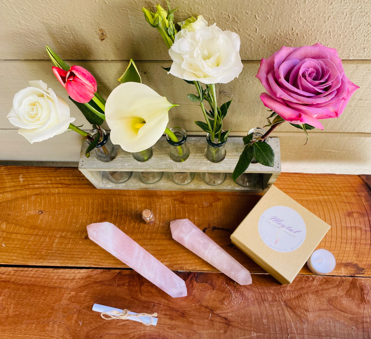 Lovely Rose Quartz Wands (AAA)