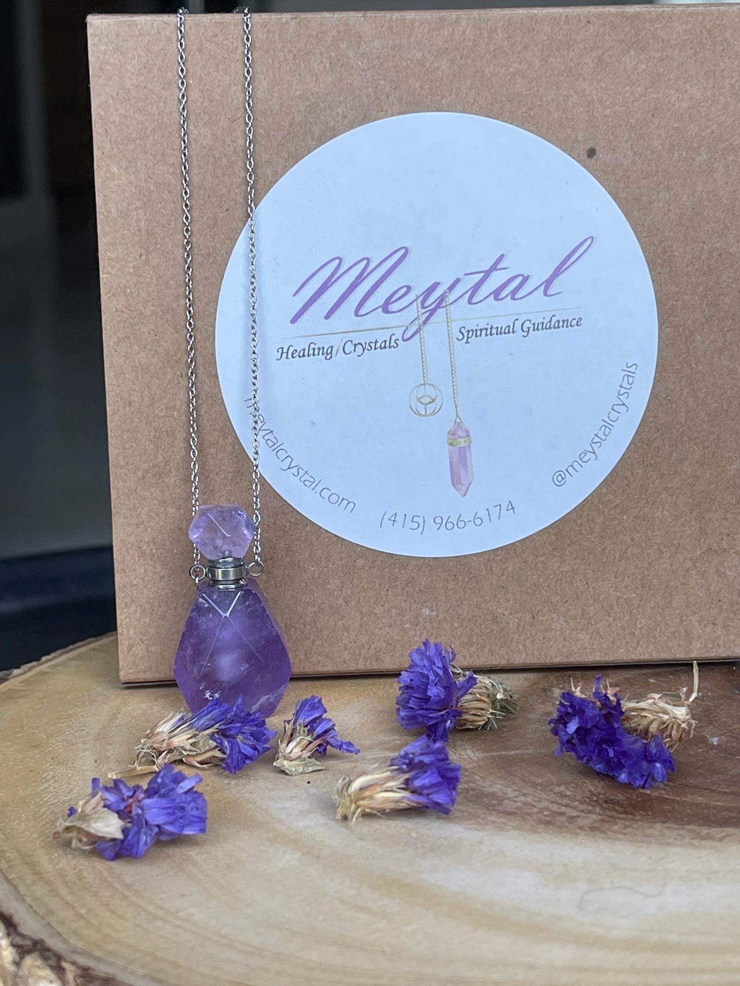 Magical Aromatherapy Amethyst Necklace