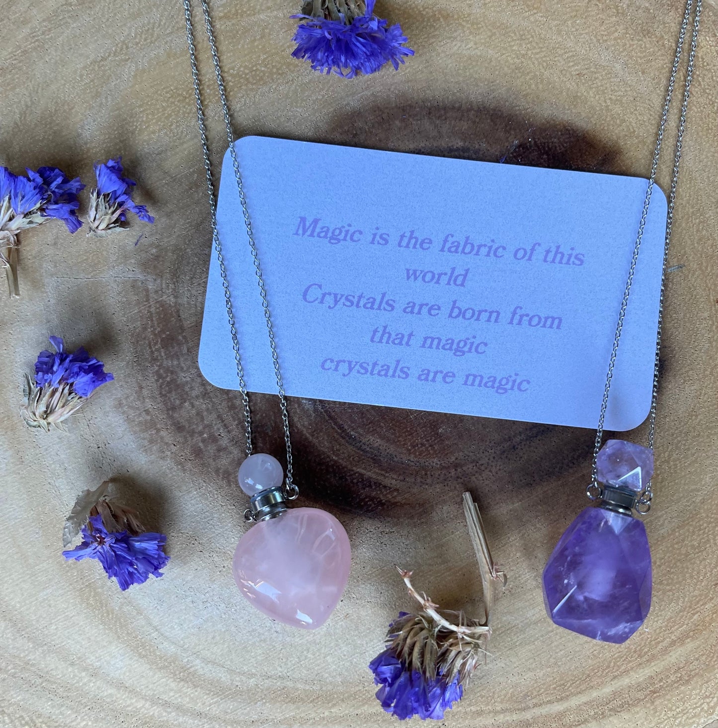 Magical Aromatherapy Amethyst Necklace