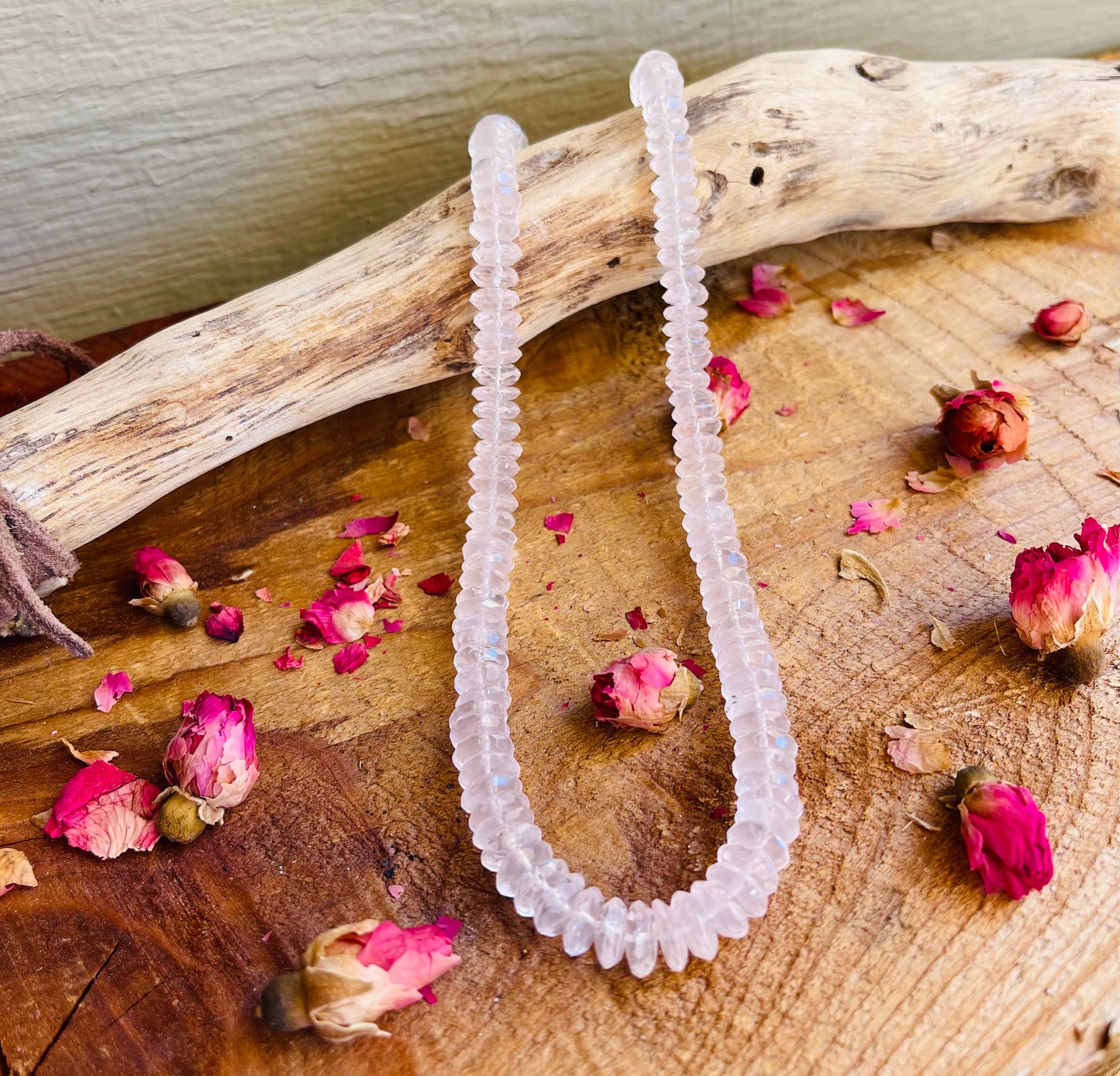 Rose Quartz Beads Necklace