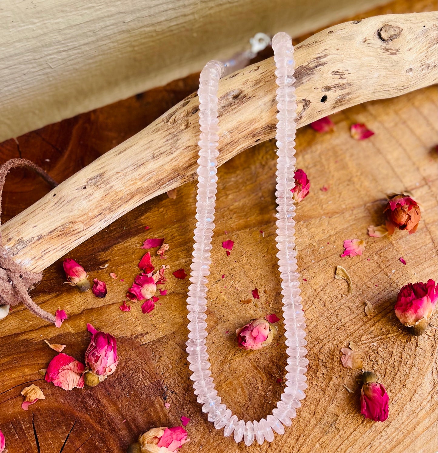 Rose Quartz Beads Necklace